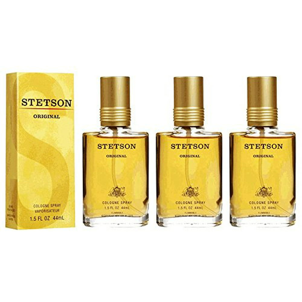 Stetson Original Cologne Spray for Men 1.5 Ounce (3Pack)