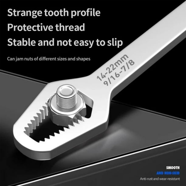 Universal Torx Wrench Metal Double Head Self tightening Ratchet Ratchet Spanner Spanner Portable Mechanical Tools Electrician Plumber Black