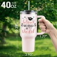 thumbnail image 5 of Graduation Gifts, Graduation Gifts for Her, Congrats Grad Gift for College or High School 2025 Grad Gift for Daughter, Sister, Friend, She Believed She Could so She Did 40oz Tumbler, 5 of 6