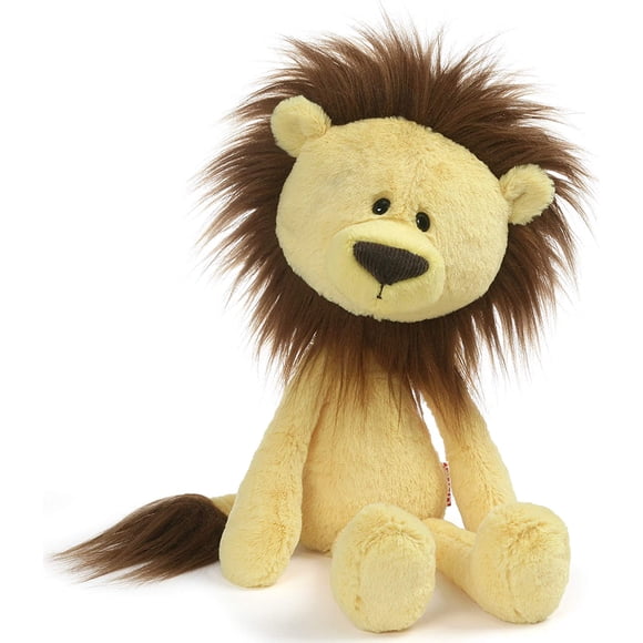 Peluche León Zane GUND Toothpick Delgado 16pulg Felpa Suave Infantil Amarillo