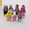 thumbnail image 3 of POINTERTECK 6 Pcs Personnes de Maison de Poupée Design Articulé Mobile Meubles de Maison de Poupée Personnages Riches Famille, 3 of 4
