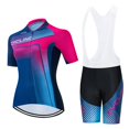 thumbnail image 3 of Women's Cycling Jersey Moisture Wicking Short Sleeves Riding Clothes For Summer, 3 of 5