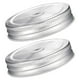 thumbnail image 4 of BRIGHTFUFU 2pcs Mason Jar Tapa de paja Tapa de acero inoxidable Ledos de frascos con agujeros de paja, 4 of 7