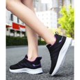 thumbnail image 5 of Women Lightweight Walking Sneakers Breathable Knit Lace Up Casual Athletic Shoes, 5 of 11