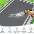 thumbnail image 4 of ,Outdoor Rug,Patio Rug,Reversible Portable Outdoor Plastic Straw Rug,Camping Rugs for Outside RV,Large Waterproof Area Rugs for Patio,Deck,Picnic,Porch,Balcony(4'x 6',White&Gray), 4 of 6