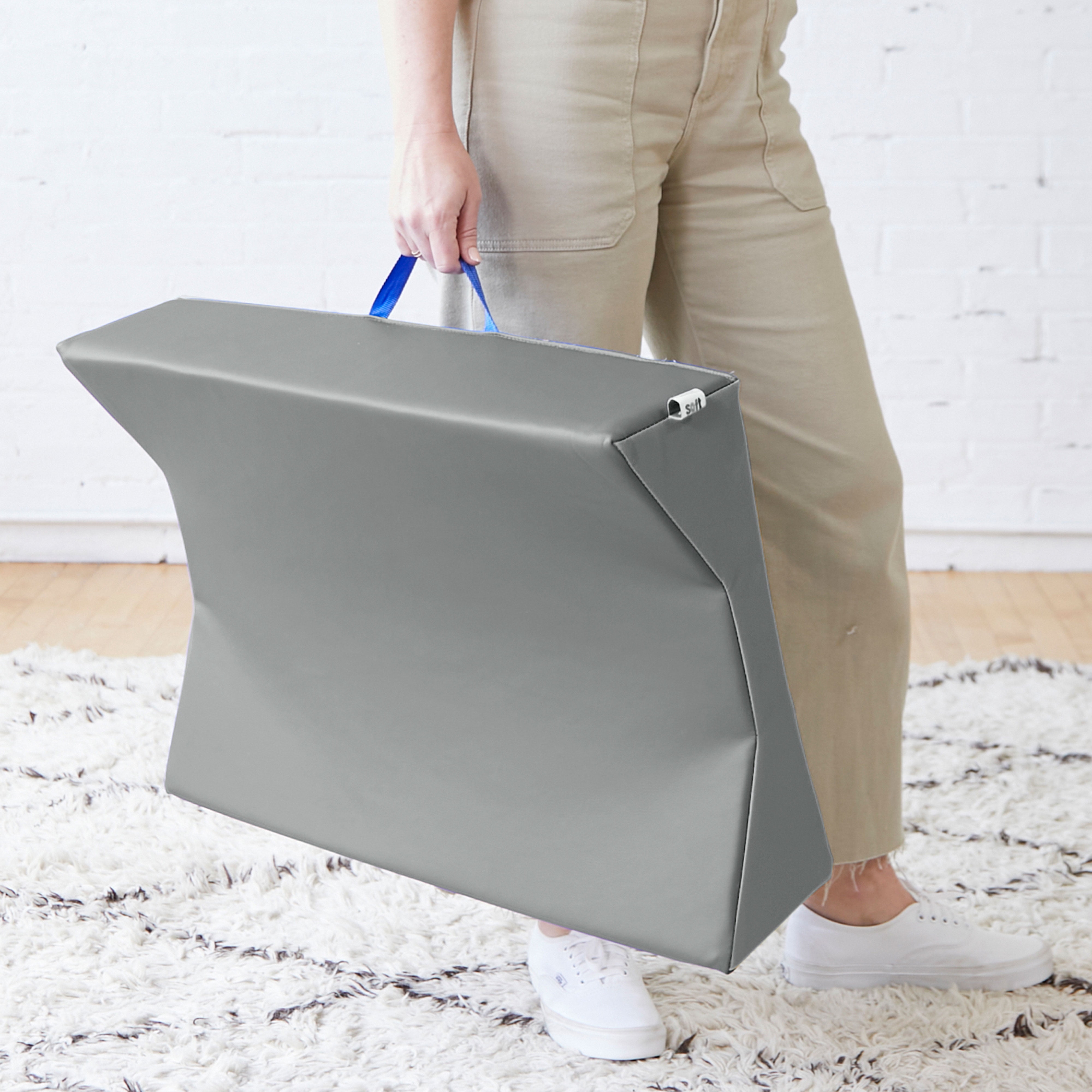 ECR4Kids SoftZone Baby Changing Pad with Carrying Handle, Newborn Essentials, Grey