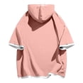 thumbnail image 5 of BUIGTTKLOP Men's Short Sleeve Hoodies Workout Gym Quick Dry Hooded T-Shirts with Drawstring Running Sweatshirts, 5 of 5