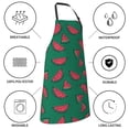 thumbnail image 5 of Goofa Watermelon Printed Waterproof Apron 33" Chef Aprons for Men Heavy Duty Chemical Work Apron Adjustable Bib Apron, 5 of 9