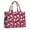 Red Baseballs And, variant on Large Capacity Tote Bag,Red Baseballs and Stars Pattern Handbag Fashion Luxury Tote Bag,15.7"x13"x 5.1" Inches,Laptop Compatible
