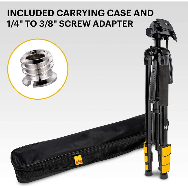 KODAK PhotoGear 2-in-1 70” Tripod & 64.5” Monopod, Lightweight