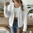 thumbnail image 4 of GuangCheng Womens Ribbed Thick Knit Cardigans Oversized V Neck Button Down Long Sleeve Warm Cardigan Sweaters, 4 of 7