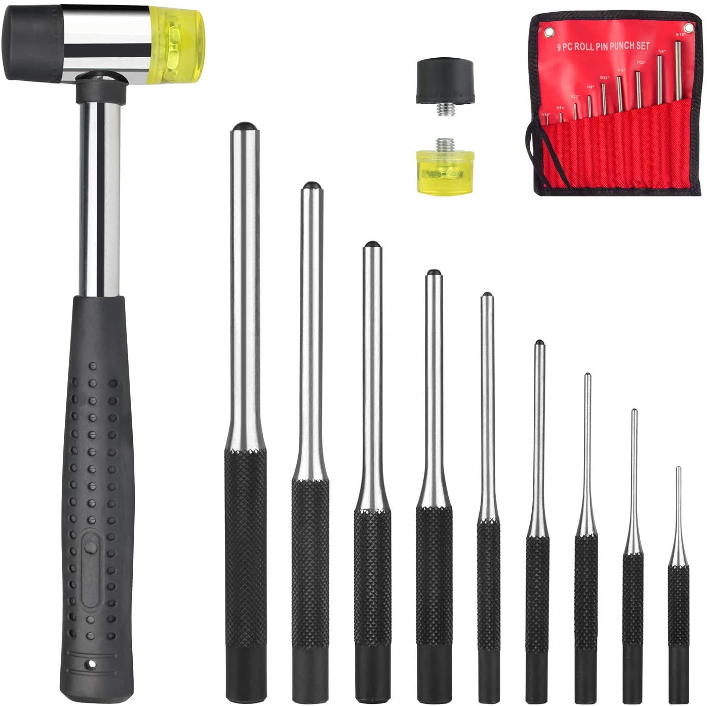 Performance Tool W7559 Roll Pin Punch Set (9pc)