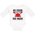thumbnail image 3 of Inktastic My Cousin Loves Me Boys Boys or Girls Long Sleeve Baby Bodysuit, 3 of 5