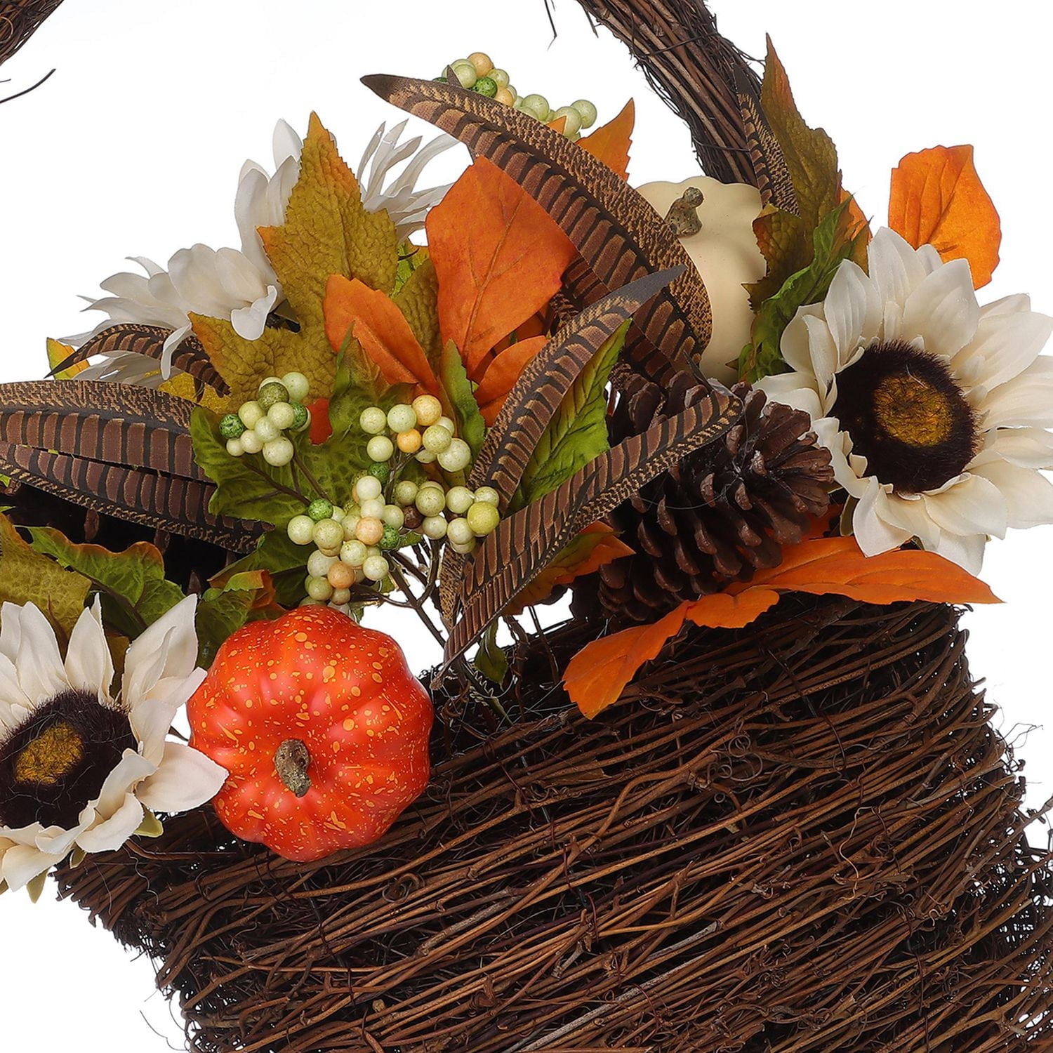 Couronne de panier Crème tournesol panier couronne