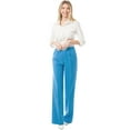 thumbnail image 6 of Made by Olivia Women's Casual Wide Leg Trouser Pants with Elastic Waist, 6 of 6