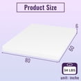 thumbnail image 4 of PayLessHere 6 Inch Gel Memory Foam Mattress Queen Size Mattress Bamboo Charcoal Infused Mattress in a Box Medium-Firm Pressure Relief&Temperature Regulation CertiPUR-US Certified,White, 4 of 8