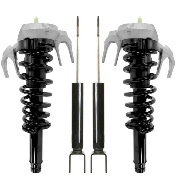 Detroit Axle - AWD Front Struts Rear Shocks for 2008-2013 Cadillac CTS, 2 Complete Struts and Coil Spring Assembly 2 Shock Absorbers 2009 2010 2011 2012 Replacement