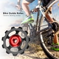thumbnail image 2 of Desviadores Desviador trasero de rueda de 11T con rodamiento de cerámica para bicicleta MTB de aleación de aluminio (negro) Tmvgtek Accesorios para bicicletas, 2 of 7