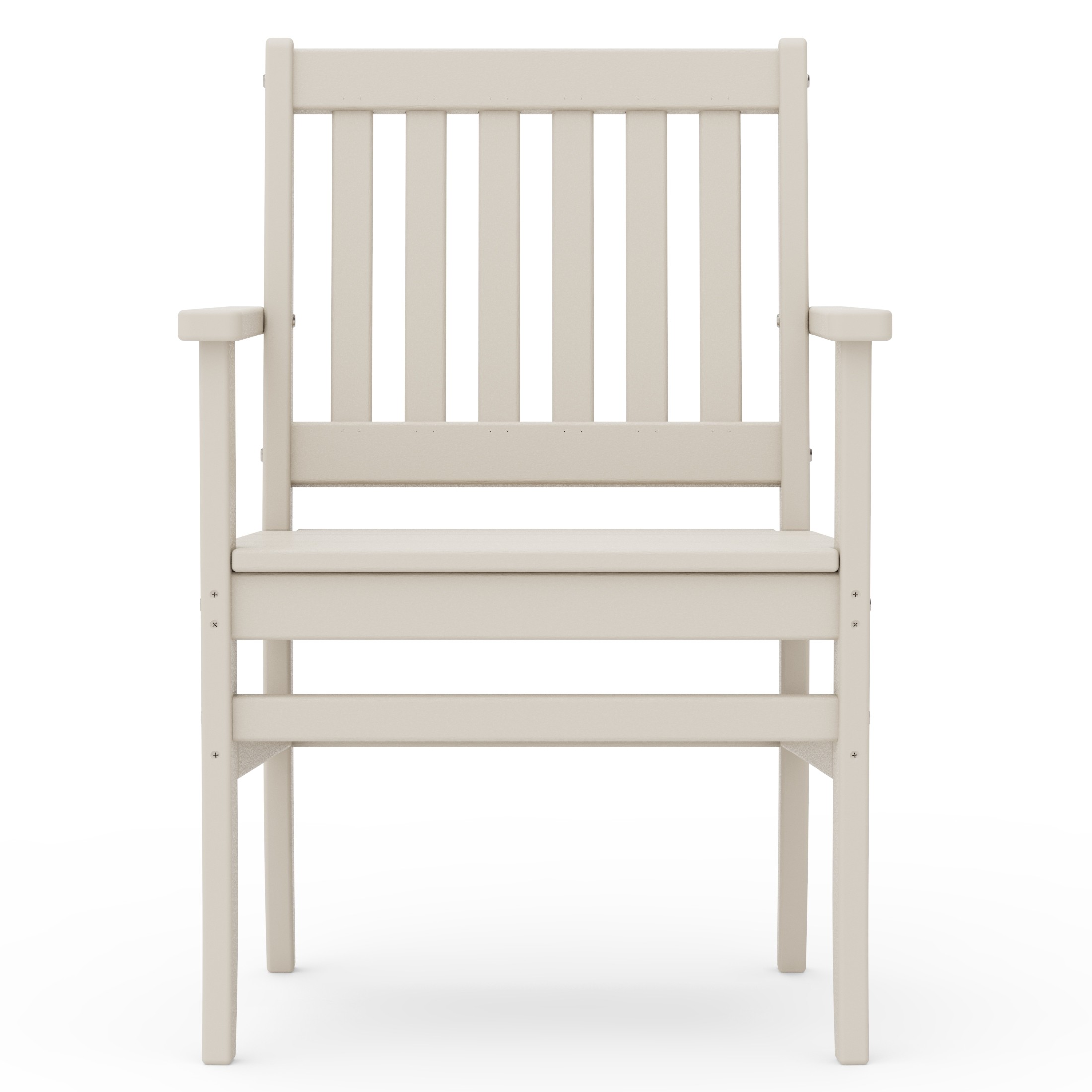 Better Homes & Gardens by POLYWOOD Southlake Outdoor Dining Arm Chair (2 Chairs), All-Weather HDPE, Patio Seat, Sand