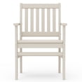 thumbnail image 4 of Better Homes & Gardens by POLYWOOD Southlake Outdoor Dining Arm Chair (2 Chairs), All-Weather HDPE, Patio Seat, Sand, 4 of 13
