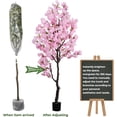 thumbnail image 7 of 7FT Pink Artificial Cherry Blossom Tree Faux Flowering Tree for Home Decor, 7 of 7