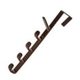thumbnail image 1 of Plastic Over The Door Hanger Hook Plastic hook Home wall Family Robe Hats Bag Key Wall Clothes Storage Holder Rack Kitchen Bathroom, 1 of 9