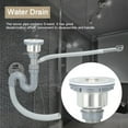 thumbnail image 3 of Escurridor de Agua individual Paravabo de Baño, de Acero inoxidable, Con Cubierta de Silicona para Lavar Platos Cómodamento, 3 of 7