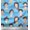 Baby Blue, variant on Soimoi Green Cotton Duck Fabric Women Face Human Figure Print Fabric by the Yard 42 Inch Wide