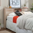 thumbnail image 3 of Sauder Harvey Park Full/Queen Bookcase Headboard with Doors, Pacific Maple Finish, 3 of 12