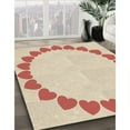 thumbnail image 3 of Ahgly Company Machine Washable Indoor Rectangle Transitional Sunrise Orange Area Rugs, 4' x 6', 3 of 7