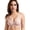 Pink Leopard, variant on Women's Deep V Bras Leopard Print Seamless Wireless Full Coverage Comfort Bra Big Gray Leopard L