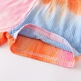 thumbnail image 5 of REDARER Girls Tie-Dye Cami Romper, Colorblock Loose Fit Jumpsuit for Beach Vacation & Casual Wear,2 Years, 5 of 9