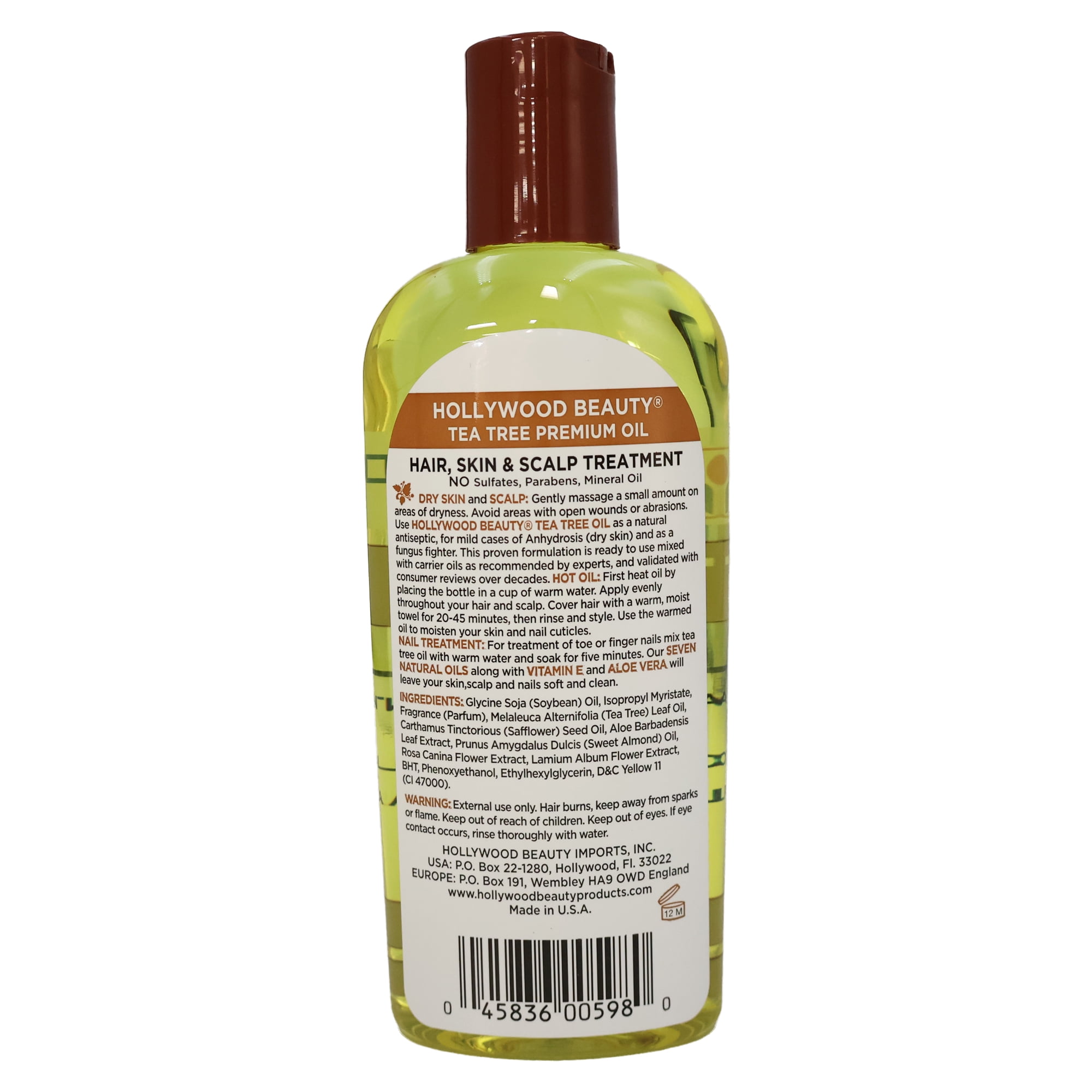 Hollywood Beauty Tea Tree Oil, 8 Oz., Pack of 2