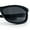 All Black, variant on Urban Y2K Wrap Around Sport Plastic Windbreak Oval Sunglasses All Black