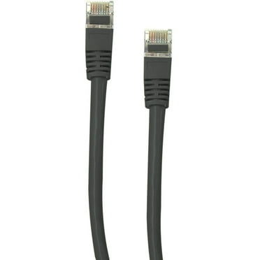 CableWholesale Cat5e Black Ethernet Patch Cable, Bootless, 7 foot ...