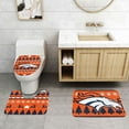 thumbnail image 2 of Juego de alfombras de baño de 3 piezas del equipo Broncos Alfombra antideslizante para baño de 24 x 16 pulgadas, 2 of 7