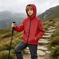 thumbnail image 6 of JZEJING Raincoat for Boys Waterproof Windproof Zip up Rain Jacket Outdoor Long Sleeve Hooded Windbreaker with Pocket Clothes for Teens Size 4-15, 6 of 9