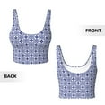 thumbnail image 5 of Picia Porcelain Chinaware Sports Bra for Women,Padded Strappy Sports Bras Medium Support Yoga Bra with Removable Cups,Running Yoga Bra-, 5 of 9