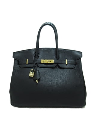 noir box calf leather gold finish birkin 35 bag