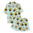 thumbnail image 1 of Ensemble de Pyjama Imitation Soie Imprimé pour Filles, 1 of 4