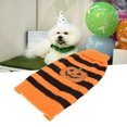 thumbnail image 1 of Suéter A Rayas De Calabaza Para Perros, Fácil De Usar, Elegante Y Cálido Suéter Para Perros De Halloween Para Uso Diario, 1 of 7