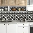 thumbnail image 4 of LHWEN 10 Tile Stickers Peel and Stick Self Adhesive Flooring 3D Wall Tile Stickers for Kitchen Bathroom Living Room Heat and Easy to Install and Clean, 4 of 9