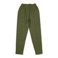 thumbnail image 6 of TRUBKH Pants for Women Summer Boho Pants with Side Slit Beach Vacation Clothes Beach Boho Trousers with Pocket Cotton Linen Pants High Waisted Flowy Lounge Drawstring High Waist Green S-3XL, 6 of 9