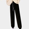 thumbnail image 2 of MaFYtyTPR Women Warm And Cold Cotton Pants Lightweight Plus Size High Waist Casual Versatile Women Pants Long Pants Black XXXXL, 2 of 4