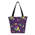 thumbnail image 3 of Fotbe Mardi Gras and Donuts Pattern Beach Tote,Shoulder Handbag,Spacious Tote Bag,Lightweight Travel Bag,Versatile Shopping Bag, 3 of 9