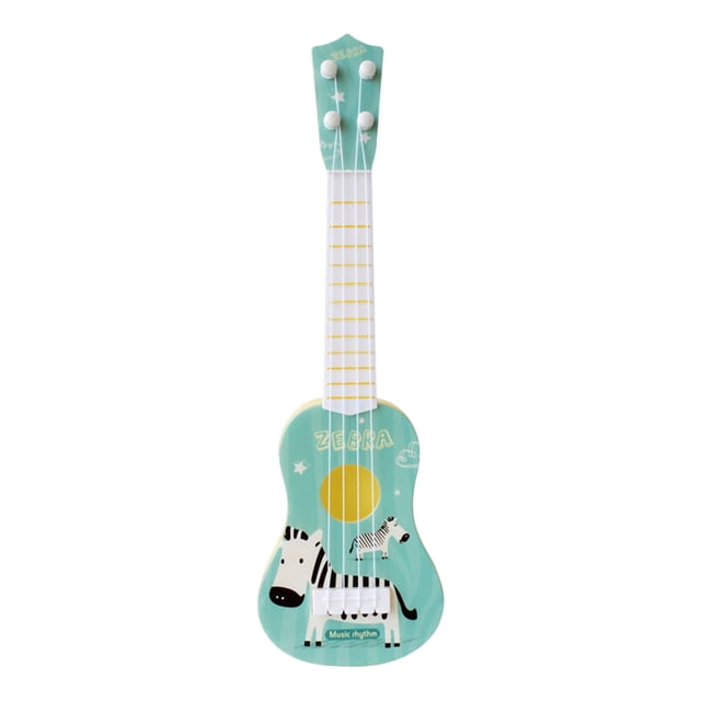 13.7 Inch Guitar Toy Ukulele Toy 4 Strings Early Educational Instruments Dinosaur Musical Gift Musical Instruments Toys for Kids Toddlers Year of 3+