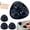 Black, variant on HonestMatter Stick on Wheels for Furniture, 360 Degree Swivel Caster Wheels with Triple Balls, No Drill Casters for Kitchen Appliances and Trash Cans, 4 Pack, Black