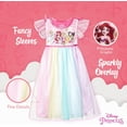 thumbnail image 4 of Disney Girls' Fantasy Nightgown Princess Dress Pajama, Rainbow - Princesses, Size 6, 4 of 4