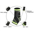 thumbnail image 5 of Tobillera con envoltura de presión para deportes al aire libre, Protector de correa transpirable, tobillera deportiva ajustable de nailon tejido (M), 5 of 5