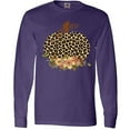 thumbnail image 3 of Inktastic Cheetah Print Pumpkin Long Sleeve T-Shirt, 3 of 5